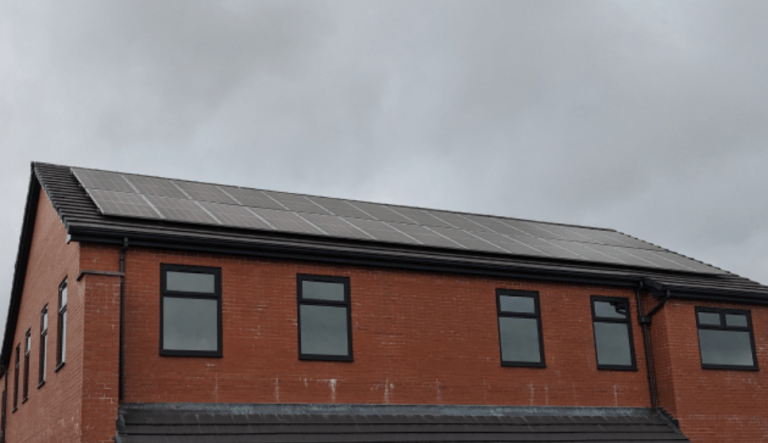 Solar Panel PV System installed on Masjid E Bilal Mosque in Blackburn